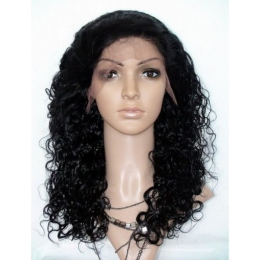 Full Lace Indian Remy Human Hair Curly Wig